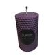 purple organic beeswax candle