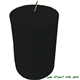 Tall wide Black cylindrical candle
